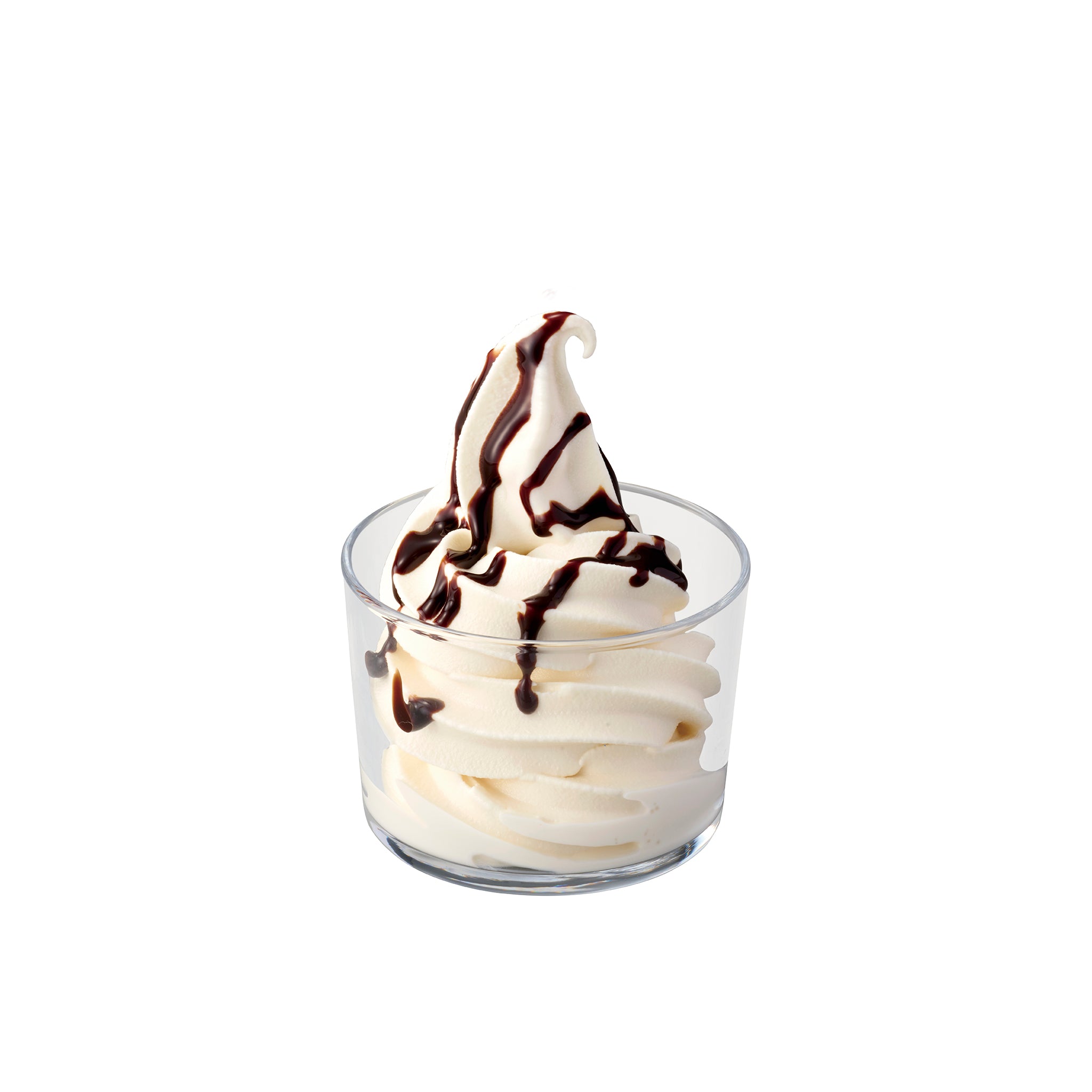 チョコレート <br><small>Milk soft serve w/Chocolate sauce</small>