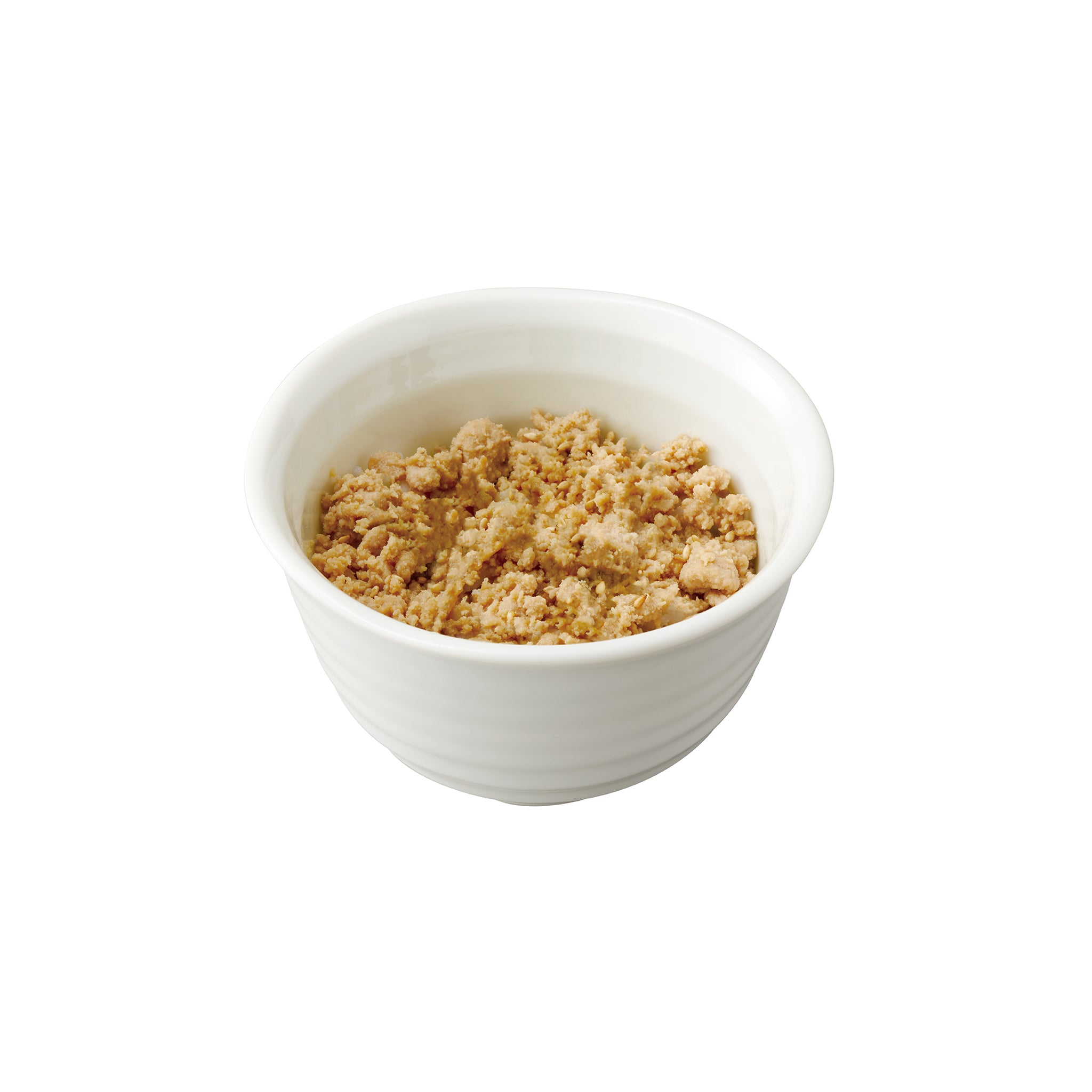 鶏そぼろミニどんぶり　<br><small>Sweet and savoy ground chicken (for kids)</small>