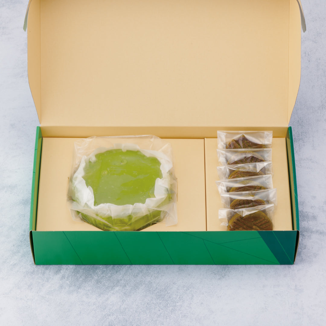 抹茶チーズケーキ&抹茶ガレット