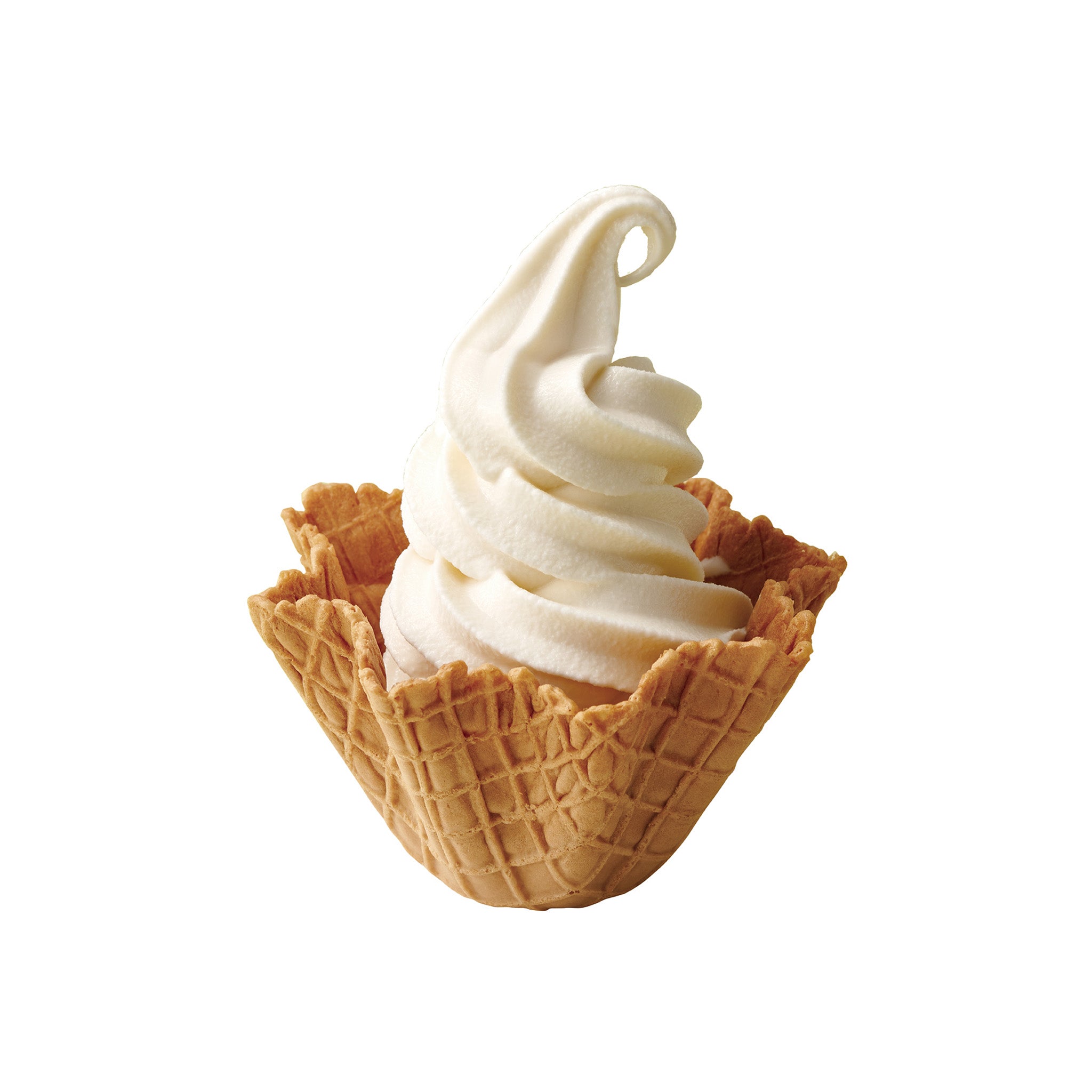 ミルクソフトワッフル <small><br>Milk soft serve Waffle cone</small>