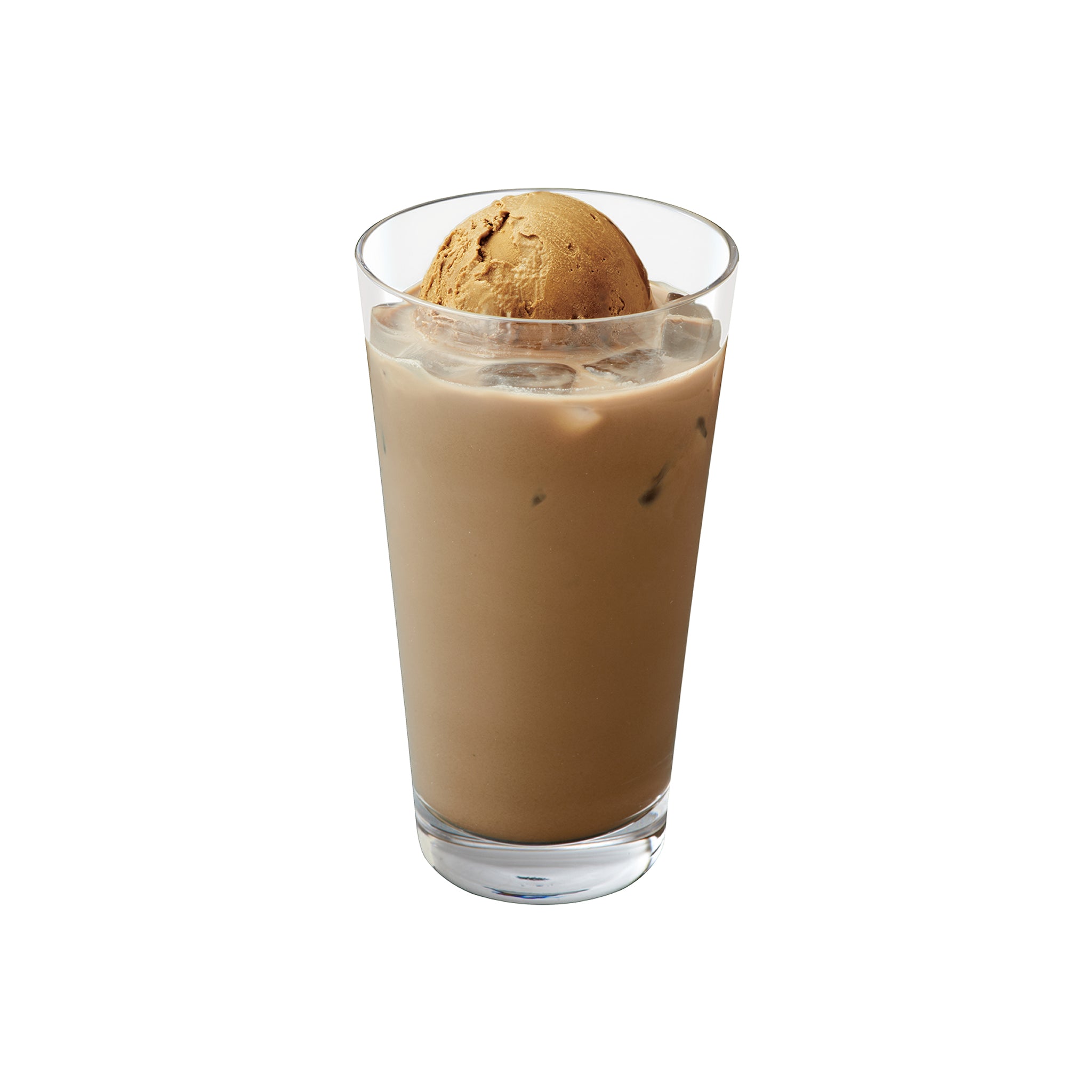 ほうじ茶フロートラテ　<br><small>（ICED）<br>Hojicha Latte w/Hojicha ice cream</small>