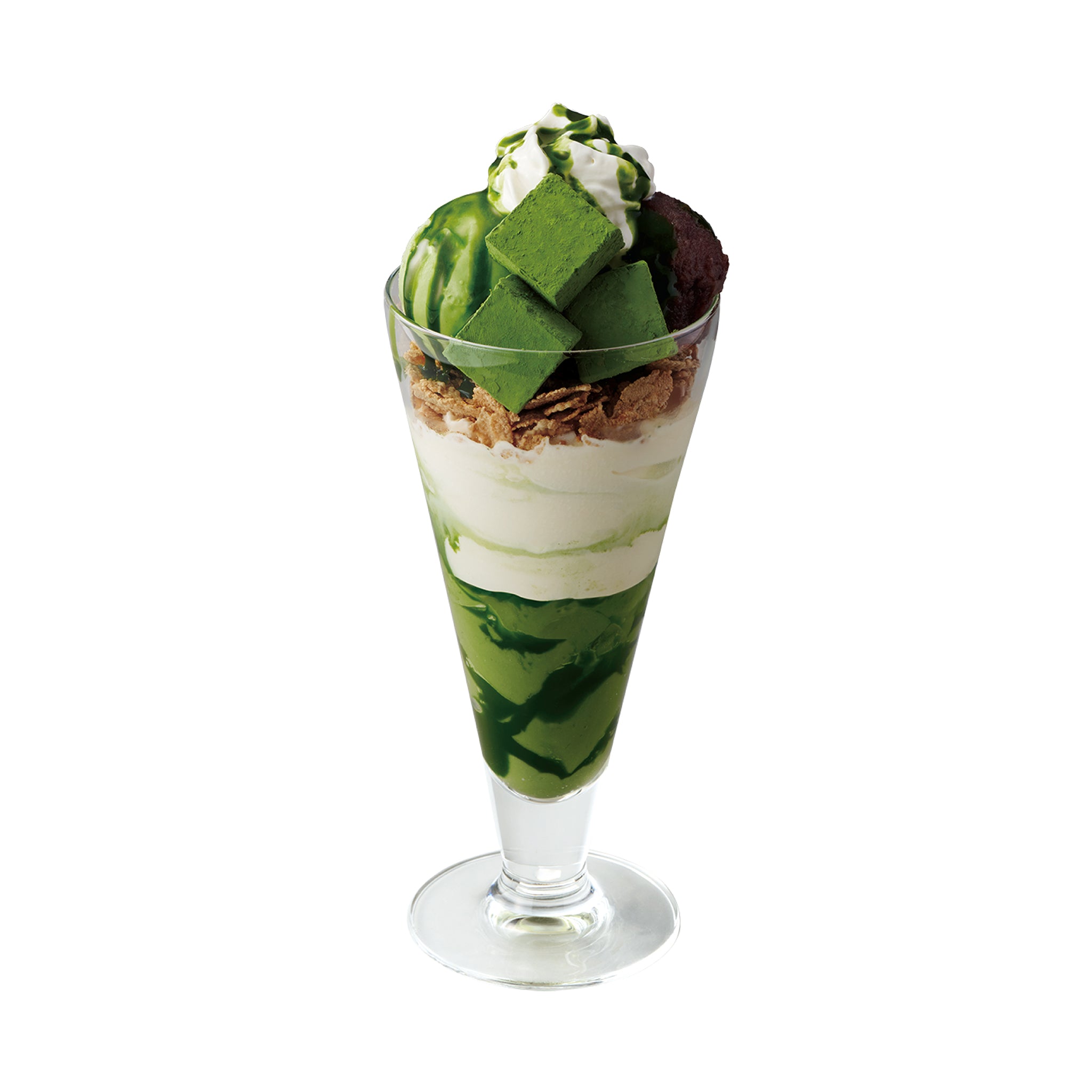 抹茶生チョコレートパフェ　<br><small>Matcha 