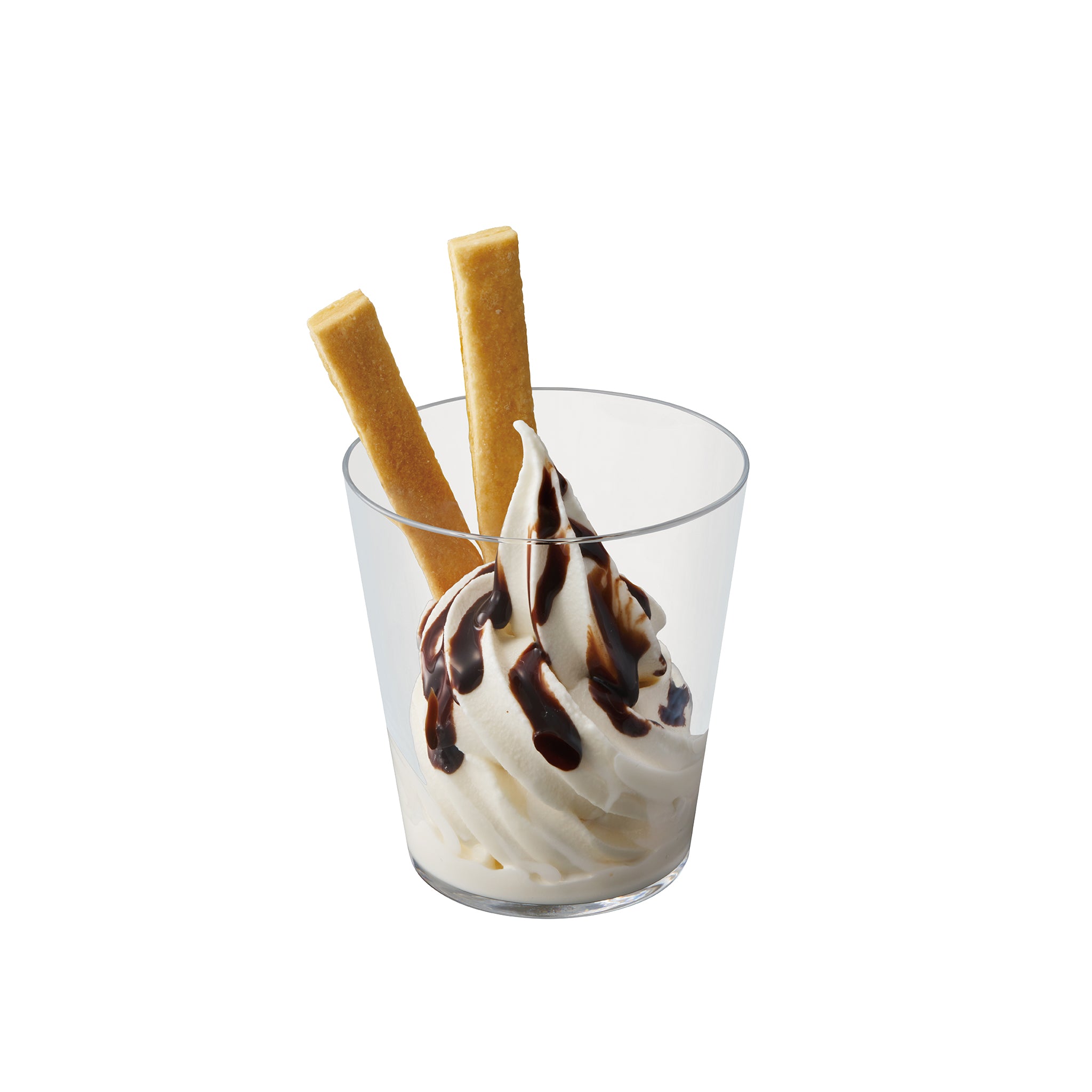 チョコレート　<br><small>Milk soft serve w/Chocolate sauce</small>