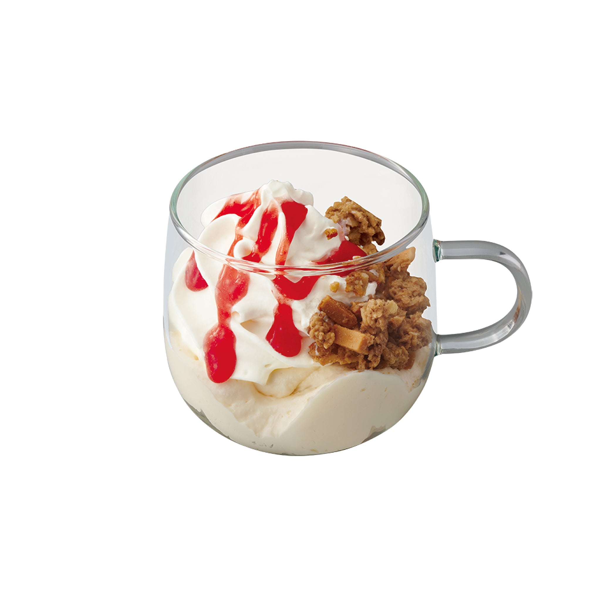 苺フロマージュミニグラス <br><small>Strawberry Cheese cream Mini cup included in Food set</small>