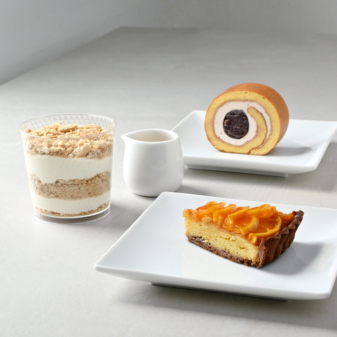 【自由が丘店限定】4/1～オレンジのスイーツ2種と苺のあんバターロールケーキが登場